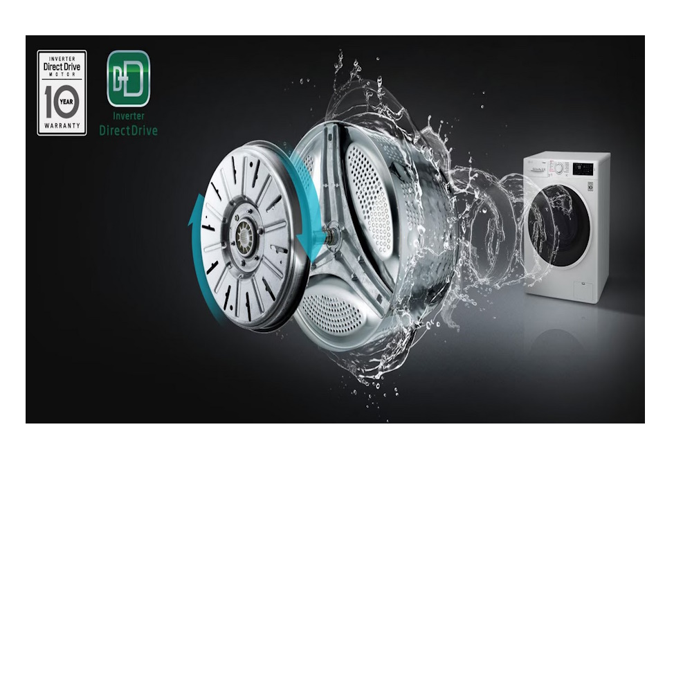 Πλυντήριο Ρούχων LG F2WV308S6AB με Direct Drive Μοτέρ 8.5 kg 1.200 Στροφές - Ανθρακί - Ηλεκτρικές Συσκευές | Ηλεκτρικά Είδη