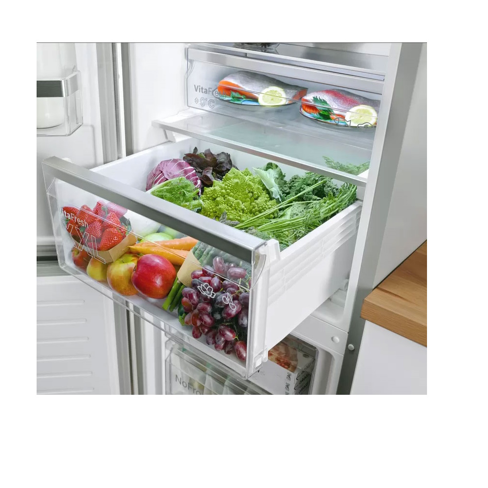 Ψυγειοκαταψύκτης BOSCH KGN397LEQ No Frost 368 Lt Metal Look Εκθεσιακό Grade A - Ηλεκτρικές Συσκευές | Ηλεκτρικά Είδη