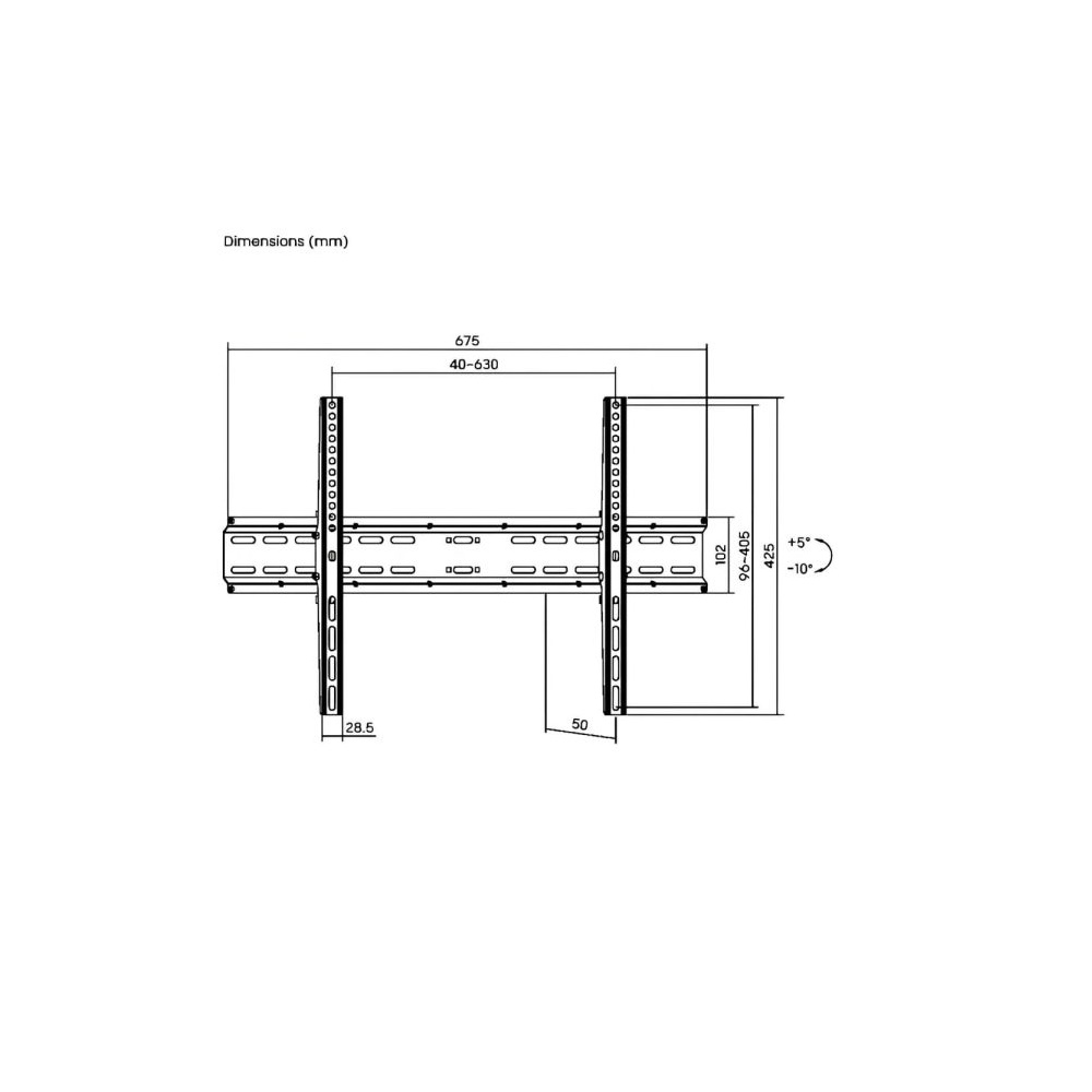 Επιτοίχια Βάση Τηλεόρασης BRATECK KL25-46T max vesa 600×400 37″ - 70″ έως 35kg - Ηλεκτρικές Συσκευές | Ηλεκτρικά Είδη Επιτοίχια Βάση Τηλεόρασης BRATECK KL25-46T max vesa 600×400 37″ - 70″ έως 35kg - Image 2